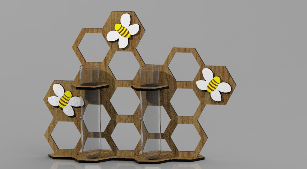 Hexagonal Test Tube Planter (Free!)